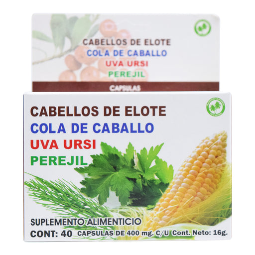 Cabellos De Elote Uva Ursi 40 Capsulas Naturales California – Recibe Xpress