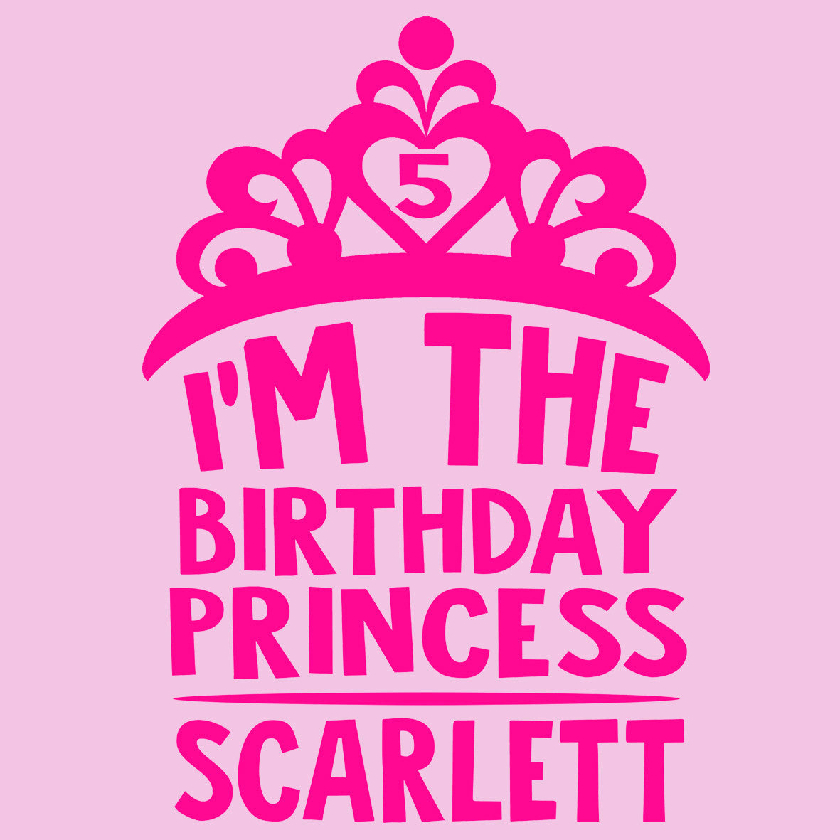 Download I'm the Birthday Princess T-shirt with Name & Age ...