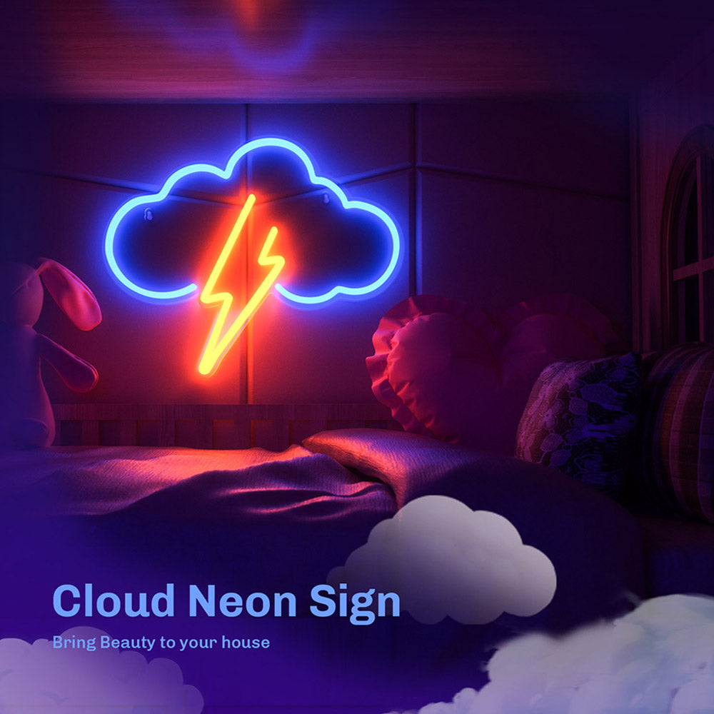 Cloud and Lightning | Neon Sign