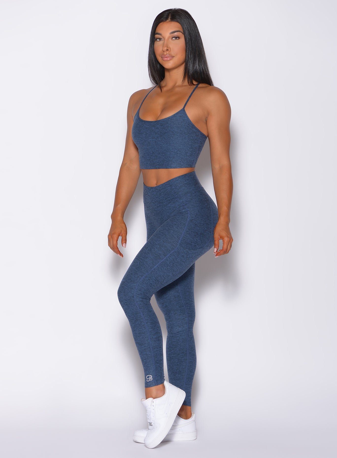 Lace-Up Back Sports Bra and Butt Lift Leggings Set in Black - Retro, Indie  and Unique Fashion
