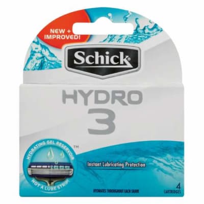 Schick Hydro3 Razor Handle + 1 Blade Cartridge Shaver