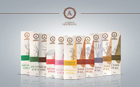 Aakriti Fragrance 100 Gram Pack Natural Premium Aroma Organic Hand Rolled Masala Incense Sticks