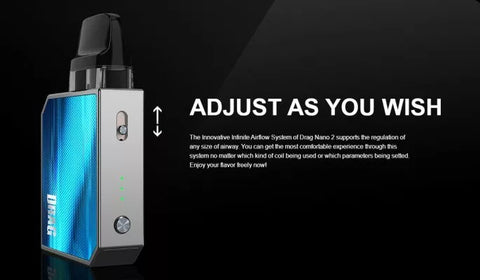 voopoo drag nano 2 air flow adjust