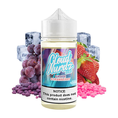 Grape Strawberry Iced by Cloud Nurdz E-Liquid 100ML