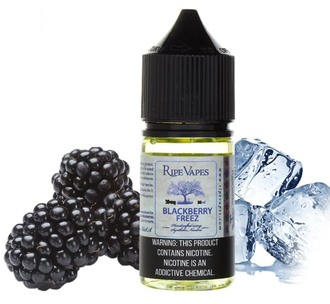 BLACKBERRY FREEZ SALTZ - SYNTHETIC NICOTINE RIPE VAPES 30ML