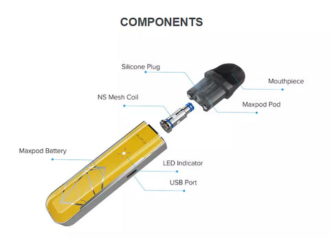 FREEMAX MAXPOD 11W POD SYSTEM COMPONENTS