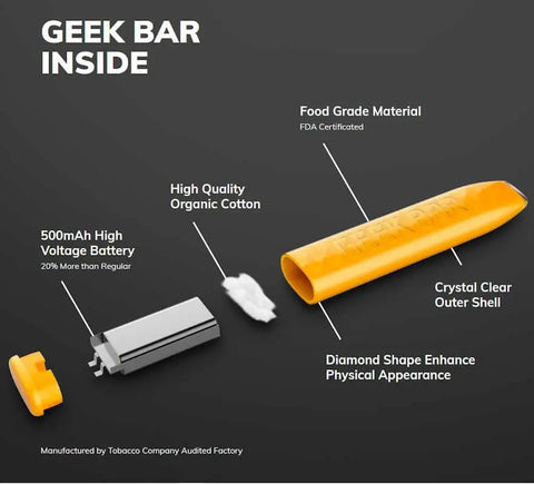 geek bar disposable pod features