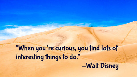 A Quorte: When you're curious, you find lots of interesting things to do! Walt Disney