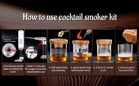 Steps in how to refill and use the smoker