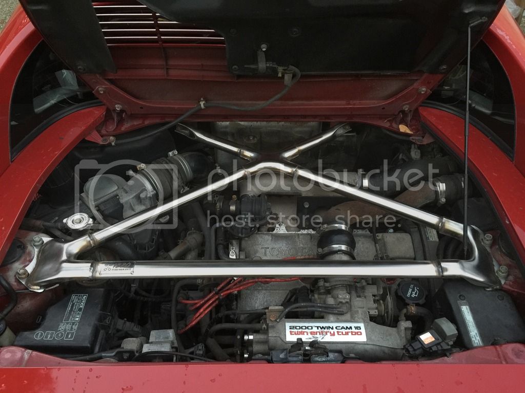 MR2 Sw TRD style X brace strut bar Stainless steel