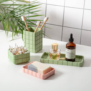 Tile Soap Dish – Block Design