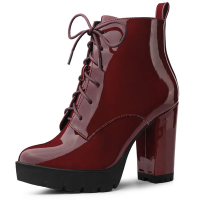 Ashes Red Hobble Boots with Removable Ankle Cuffs Fetish Boots