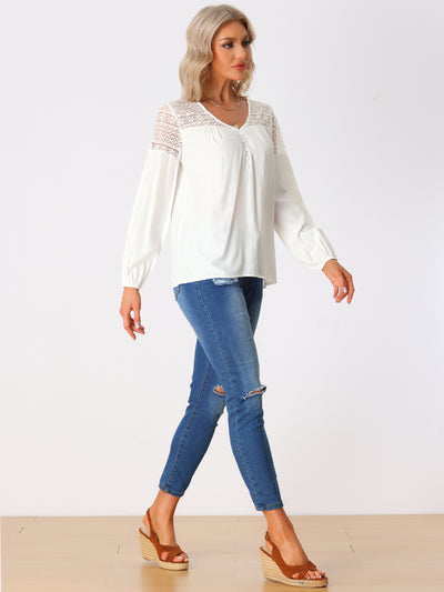 Allegra K - Long Sleeve Top