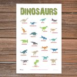 Dinosaurs tea towel