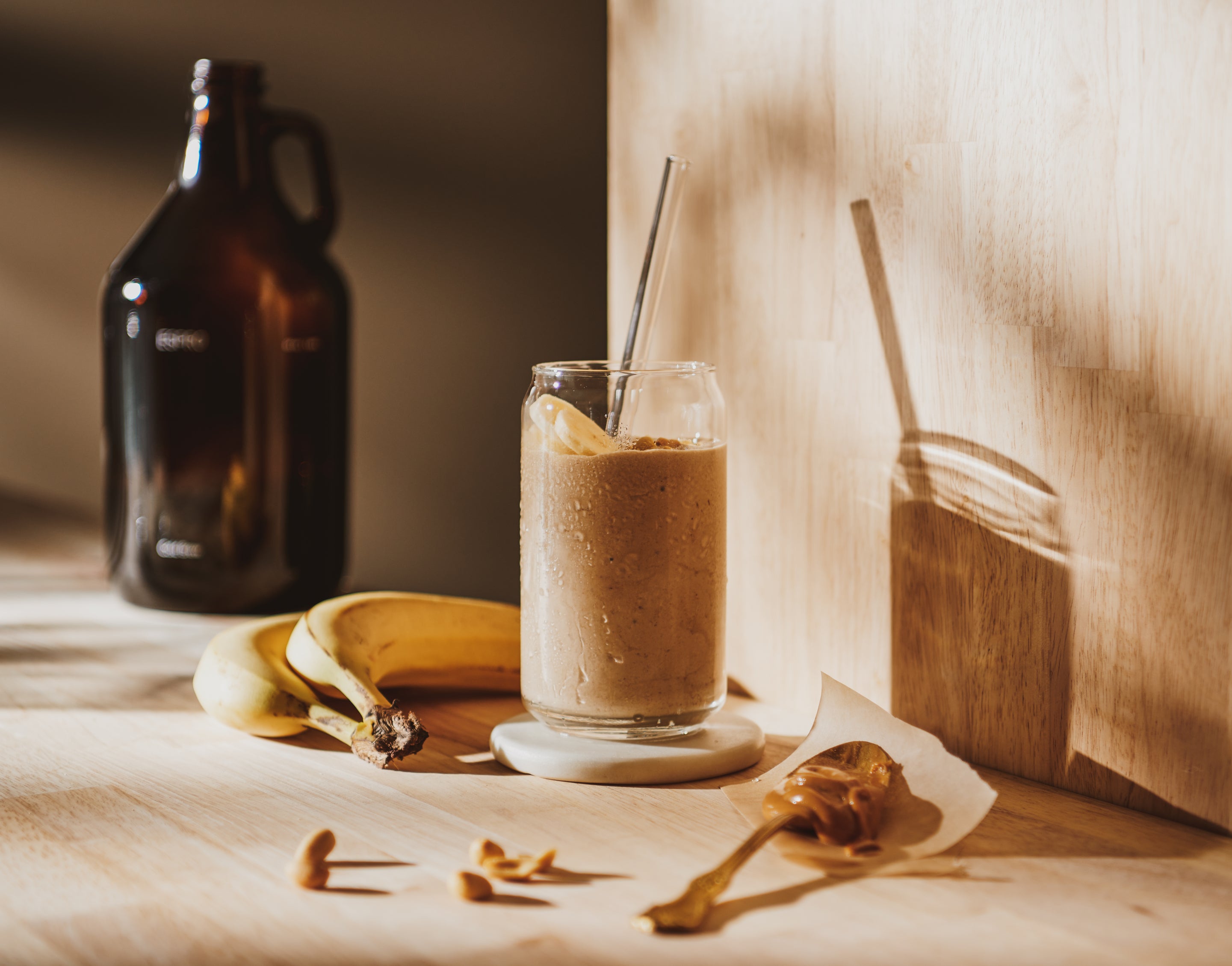 Cold Brew Peanut Butter-Banana Smoothie (One Word…YUM) – ESPRO