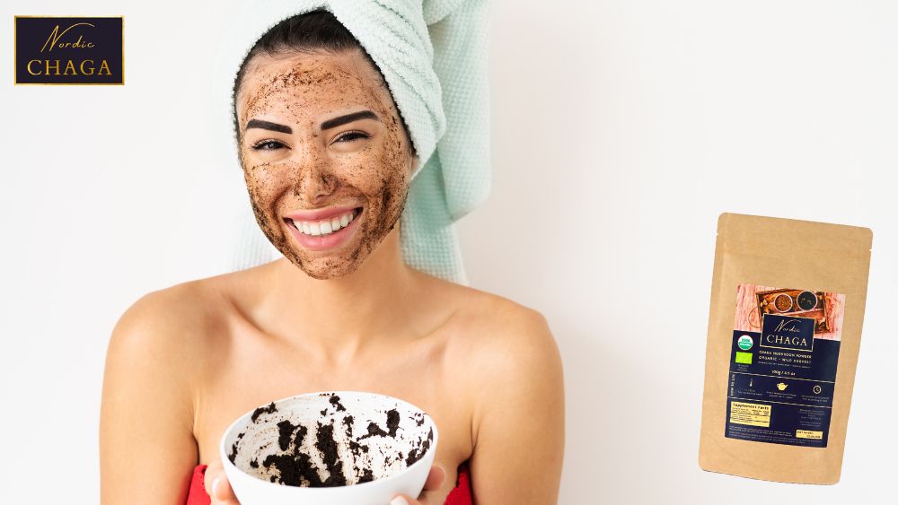 Chaga-Pilz-Gesichtsmaske, Peeling-Maske, Chaga-Pilz