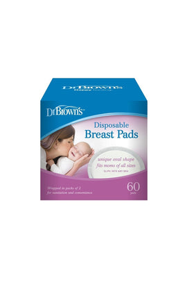 Dr. Brown's® Oval Disposable Breast Pads 60 Pack