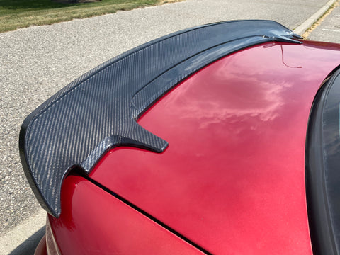 SN350 Mustang carbon fiber spoiler ducktail duckbill 1994-1998