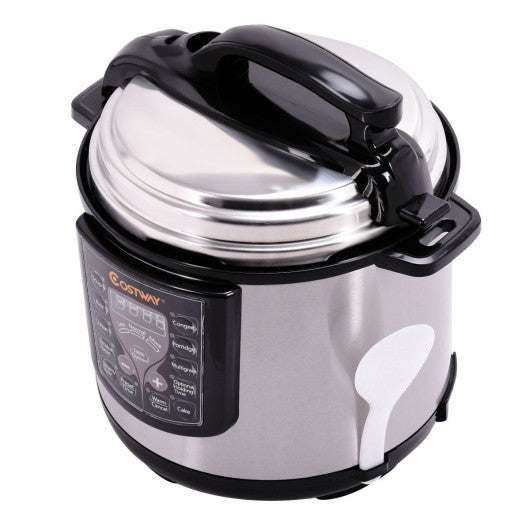 Costway 1250W 8 quart Programmable Stainless Steel Electric Pressure C –  Kitchen Oasis