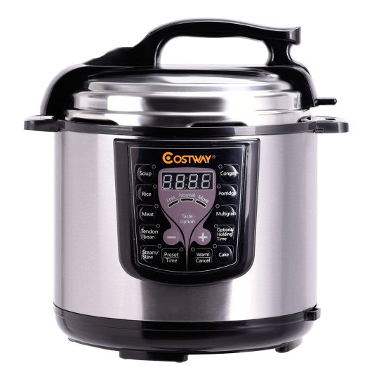 Costway 1250W 8 quart Programmable Stainless Steel Electric Pressure C –  Kitchen Oasis