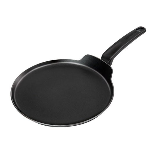 MasterPan 11 in. Crepe Pan & Healthy Ceramic Non-Stick Aluminium Cookware with Bakelite Handle