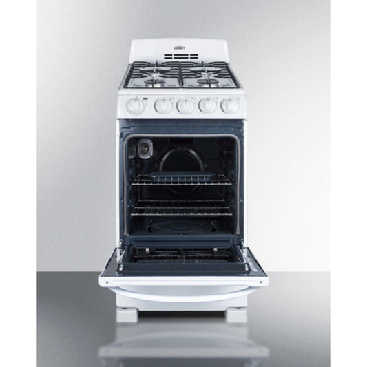 Summit® 20 White Slide in Electric Range, Fred's Appliance