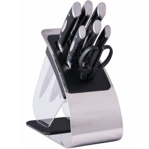 Scanpan Maitre D' 7pc Knife/Knives Block Set Stainless Steel Kitchen  Cutlery