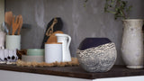 Handpainted Glass Vase | Violet Interior Design Home Room Decor | Table vase 6 inch | 5578/180/sh039