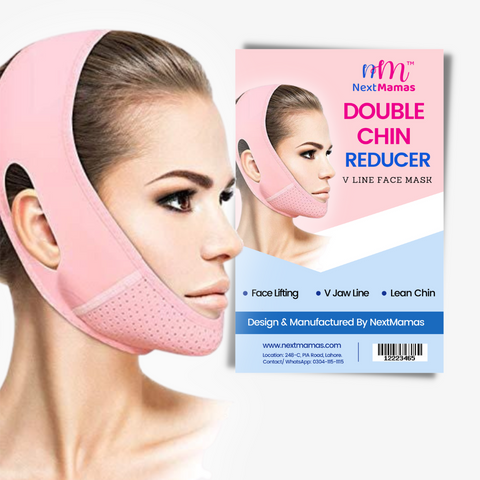 Double Chin Reducer,Face Slimming Strap,V line Lifting Mask,Eliminator,  Remover,Tape,V Shaped Belt Facial for Women and Men,Reusable-EDCBMB