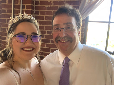 She even managed to sneak in time for a “selfie” with her dad