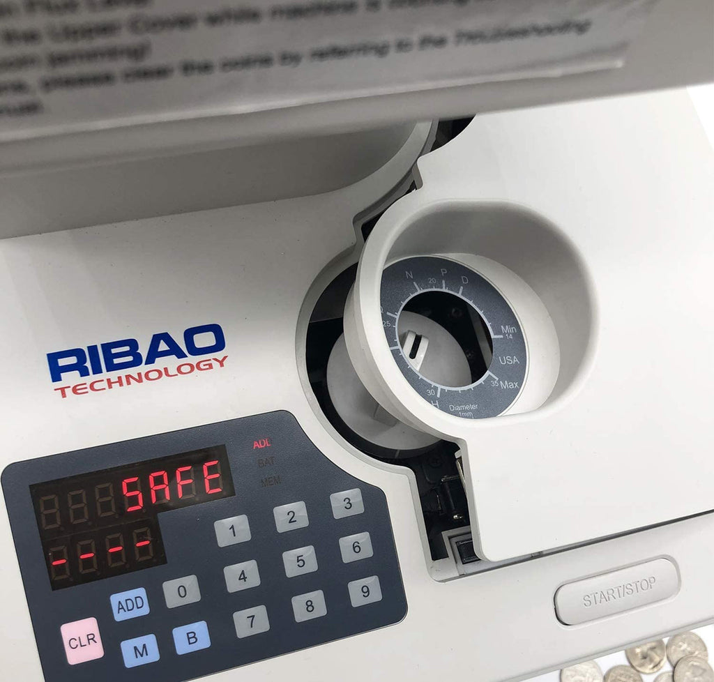 Ribao HCS-3300高速コインカウンター、高速硬貨 計数機、大型ホッパー