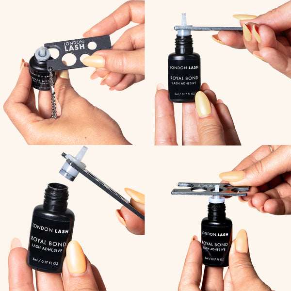 how to change a lash extension glue nozzle