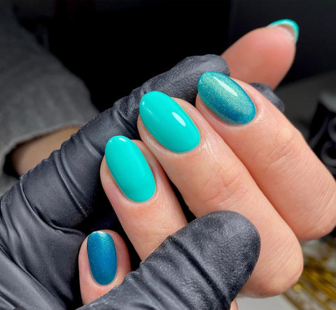 Stunning gel nails using Miss Dolla gel nail polish