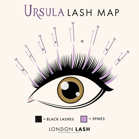 a lash map inspired by Ursula from Disney's The Little Mermaid