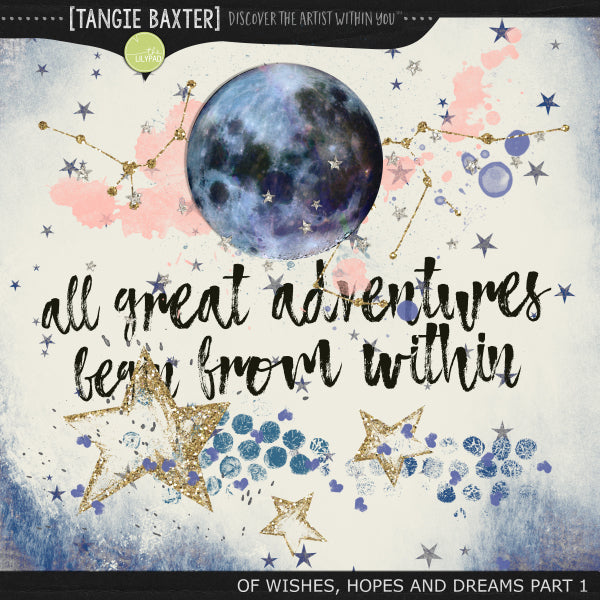 Tangie Baxter Art Journal Of Wishes Hopes and Dreams 