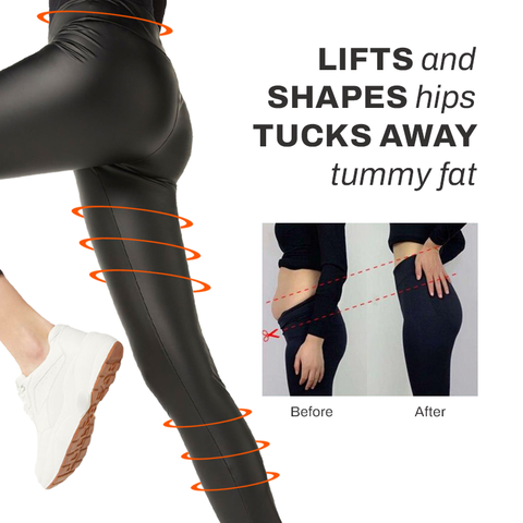 BodyShaper Compression LeatherLegging Pants