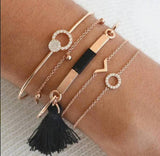 female multi-layer rope chain bracelet jewelry