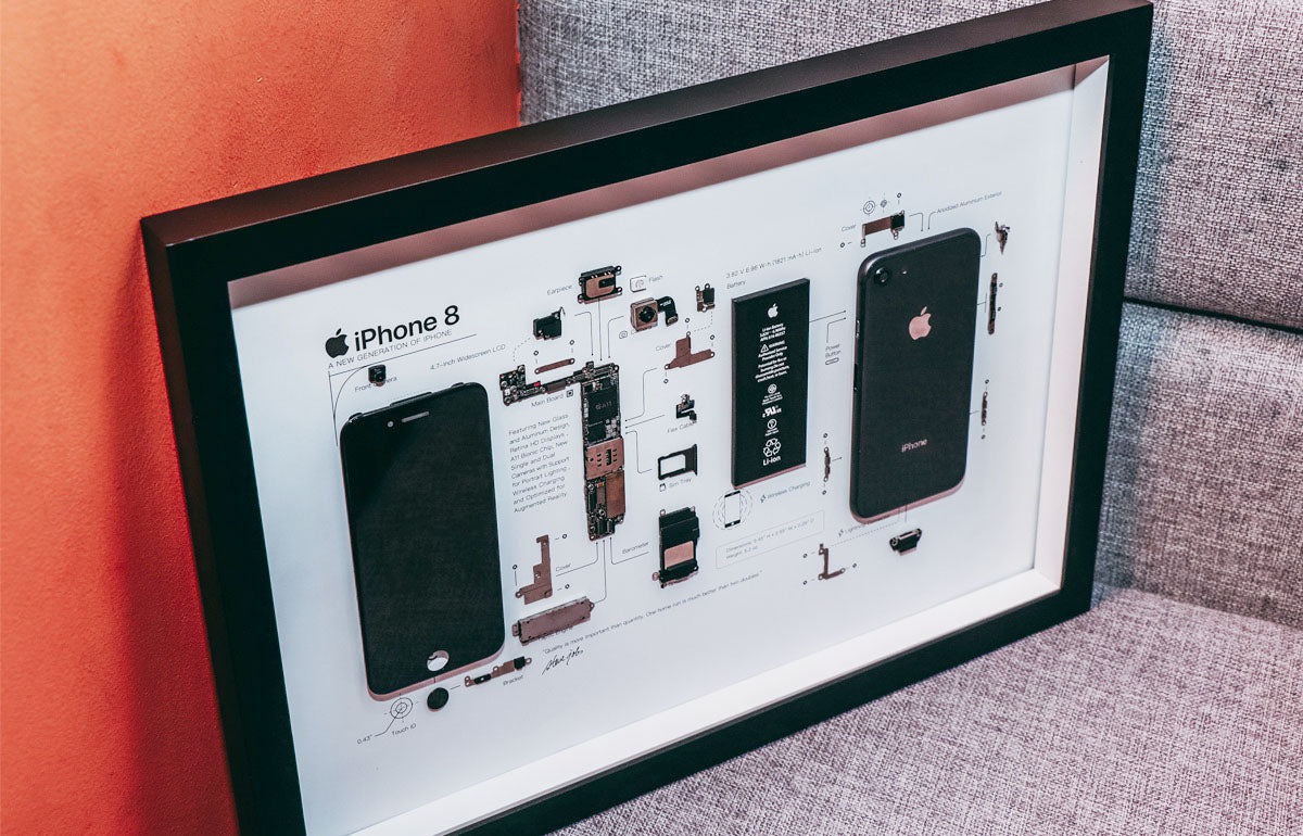 iPhone 8 teardown frame
