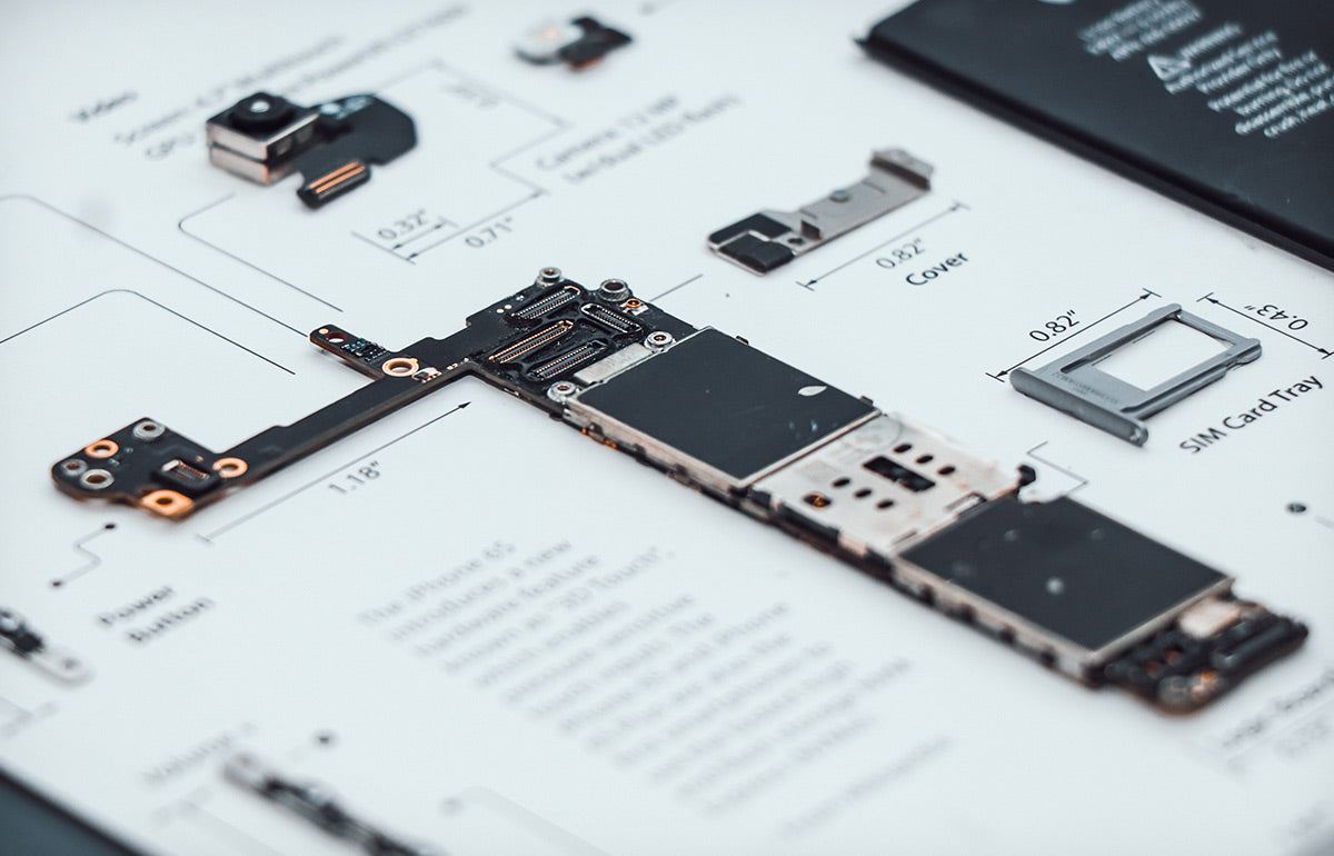 iPhone 6S teardown framed artwork