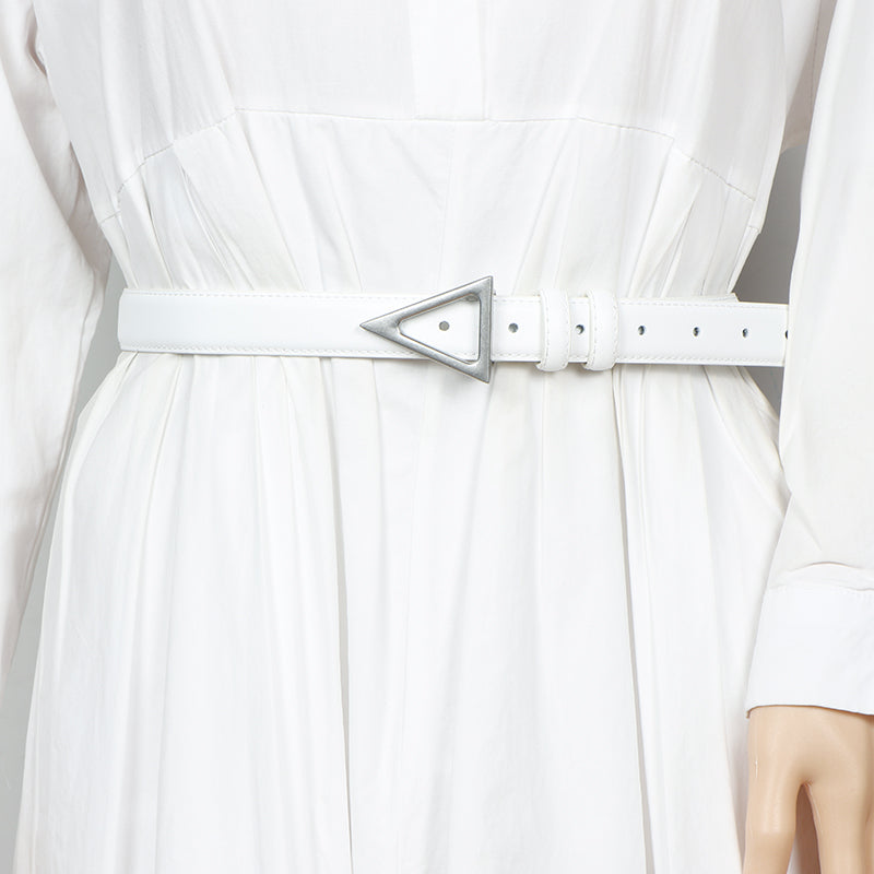 White SENIV Triangle Girdle Belt | i The Label – I The Label