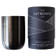 Hutwoods premium black metal brushed vessel candle