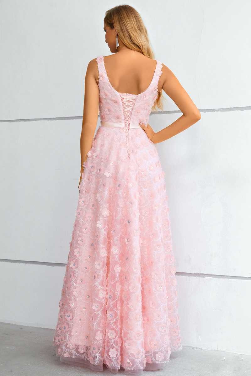 One Shoulder Pearl Pink Two Piece Short Formal Dress with Beading Long  Sleeves HD3606