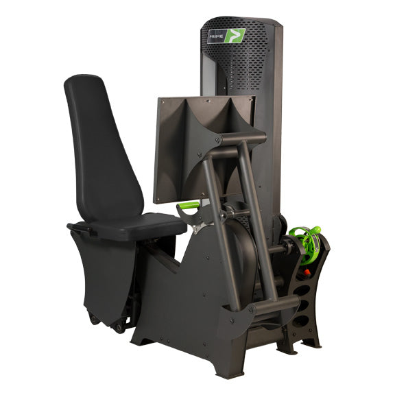 The PRIME Plate Loaded Leg Extension . This machine features our Torque Arm  Technology that provides the user the unique ability to manipulate the