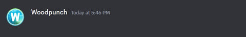 Blank message in Discord example