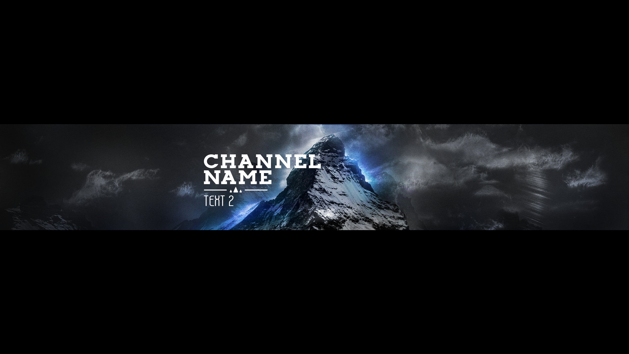 Youtube Channel Banner Template - 'Mountain Top'