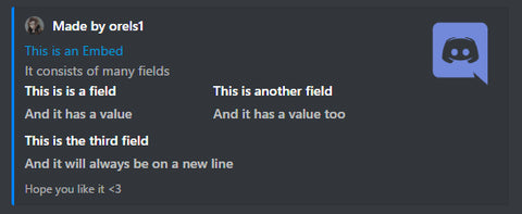 Discord embed example