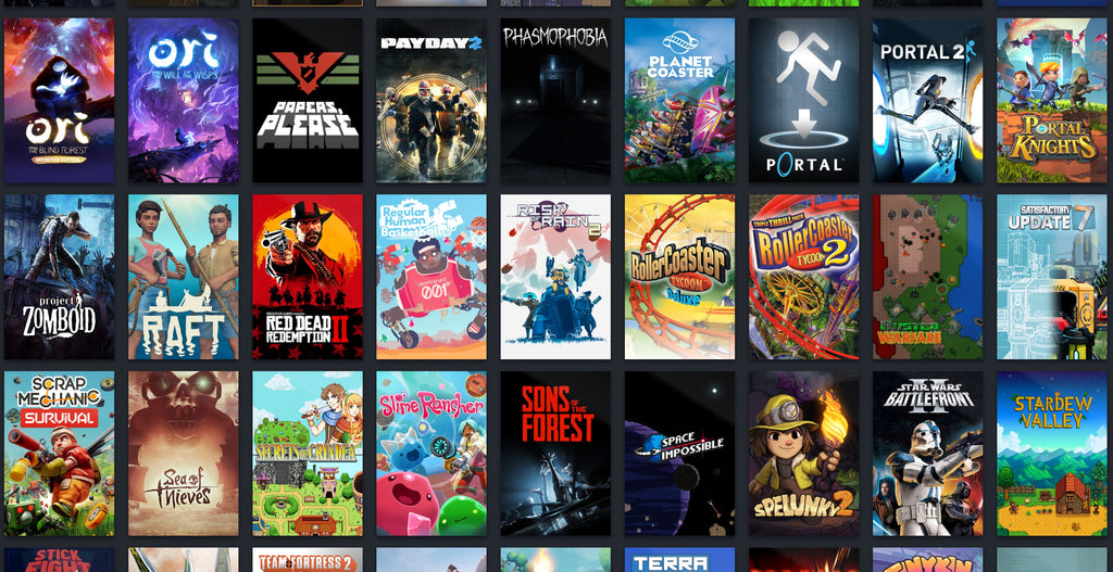 Steam games library