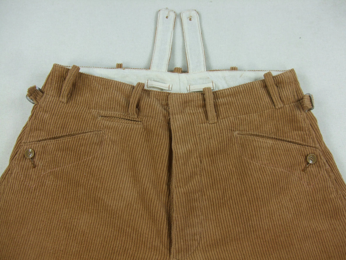 WW2 German Elite SA Breeches Brown Cotton Corduroy| Hikimilitariashop