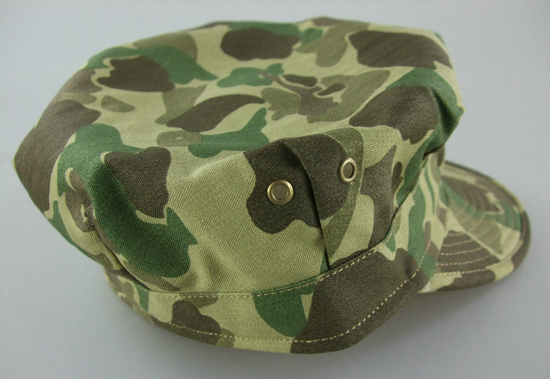 WWII US Army Camo HBT Utility Cap Green| Hikimilitariashop