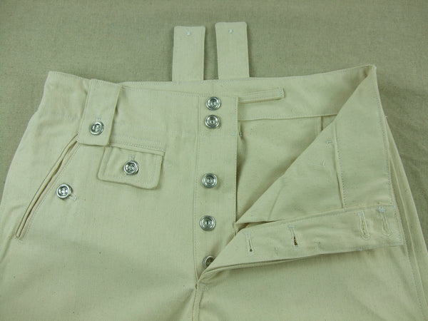 WW2 German M35 Off-white HBT Fatigue Trousers Pants| Hikimilitariashop